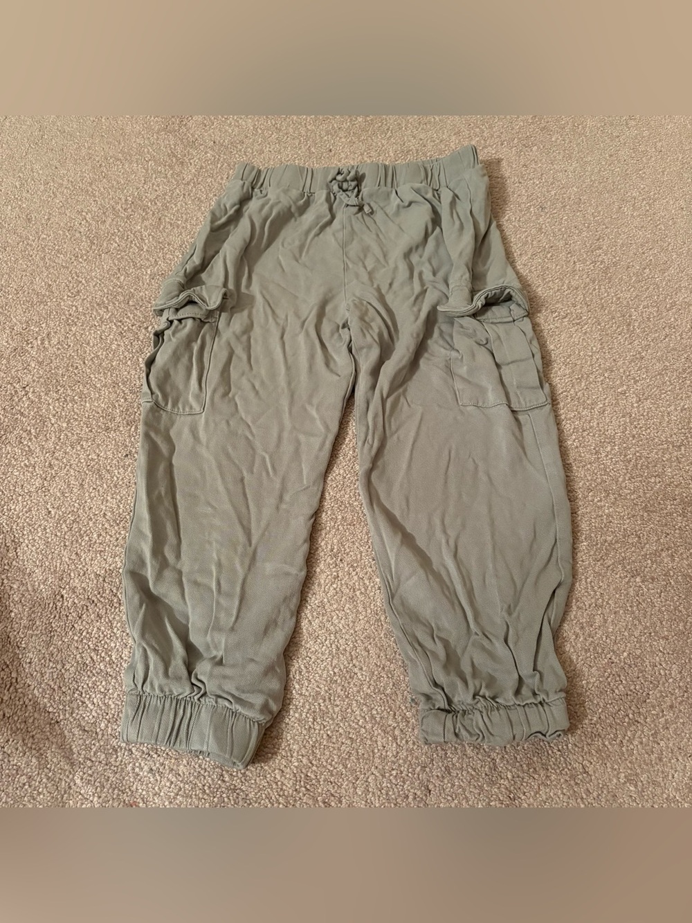 Art Class Olive Cargo Jogger Pants - Casual Utility Style size medium 7/8